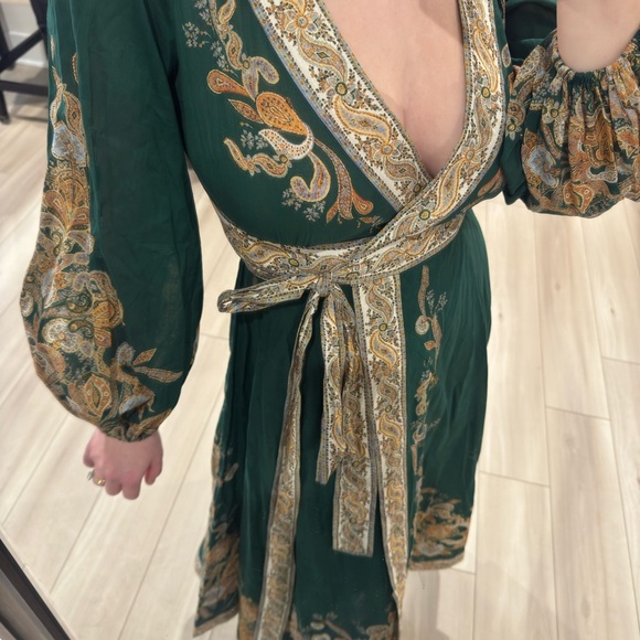 Zimmermann Green and Gold Maxi Dress - Picture 7 of 7